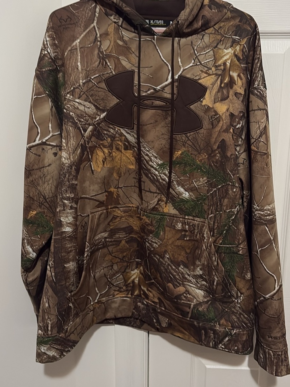 Under Armour Men's Camo Crewneck Hoodie - Brown/Green